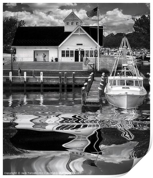 Hyannis The Coastguard Print by Jack Torcello