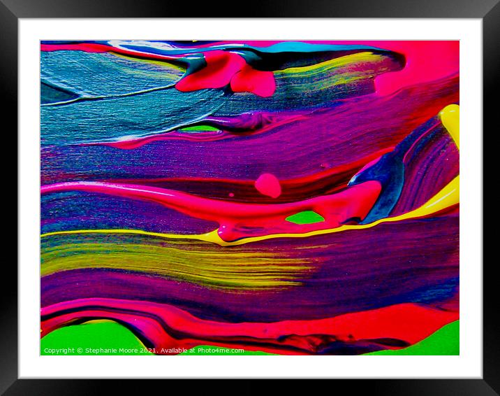 Abstract 2021 69 Framed Mounted Print by Stephanie Moore