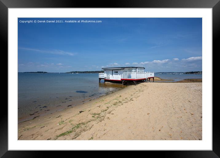 Houseboat, Bramble Bush Bay #2 Framed Mounted Print by Derek Daniel