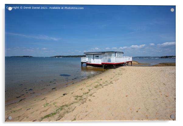 Houseboat, Bramble Bush Bay #2 Acrylic by Derek Daniel