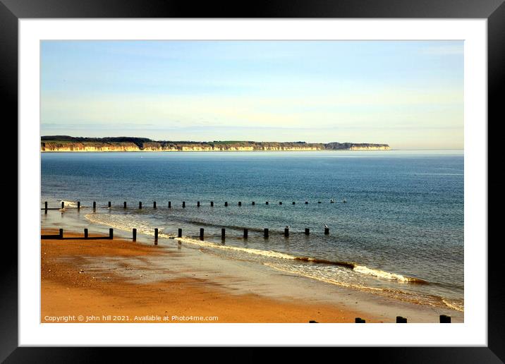 Flamborough Head, Bridlington. Framed Mounted Print by john hill