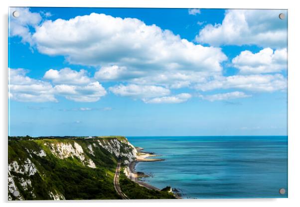 Kent Coastline  Acrylic by Anthony Hart