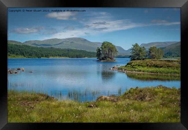 Loch Ossian circuit from Corrour Station Framed Print by Peter Stuart