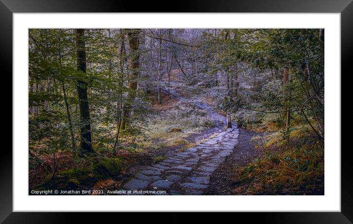 Pathway to a Story Framed Mounted Print by Jonathan Bird