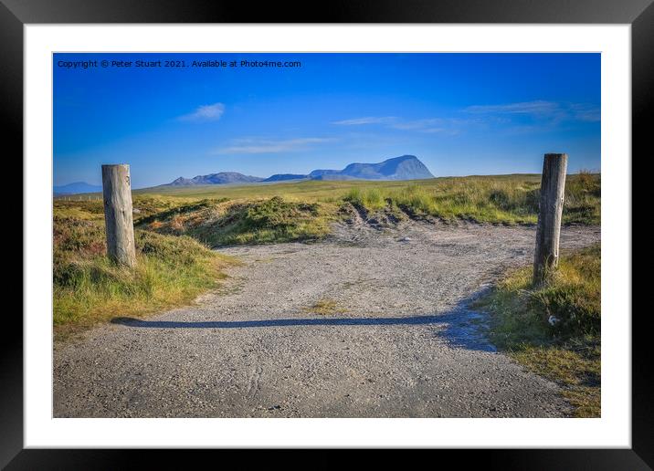 Ben Loyal from the Moine House Framed Mounted Print by Peter Stuart