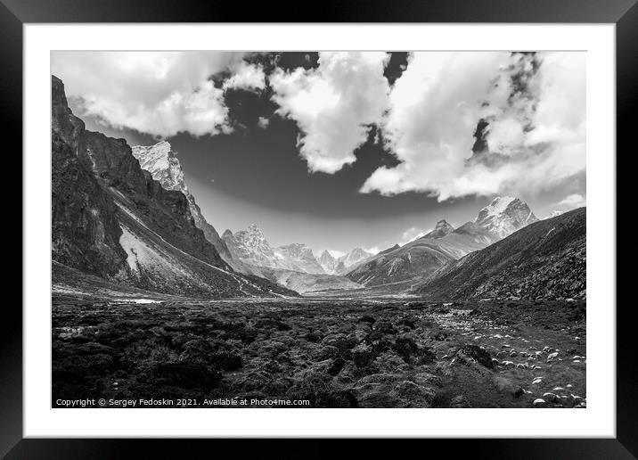 Himalaya. Framed Mounted Print by Sergey Fedoskin
