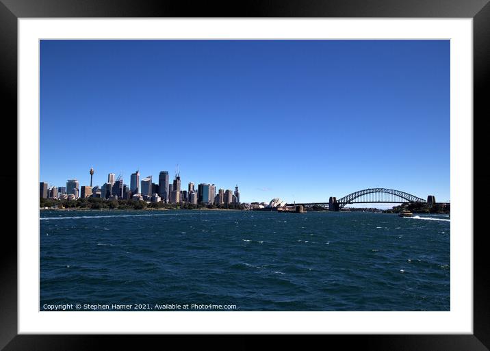 Sydney Harbour Bridge Framed Mounted Print by Stephen Hamer