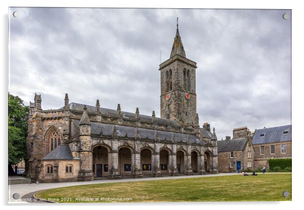 St Salvators Chapel, St Andrews Acrylic by Jim Monk