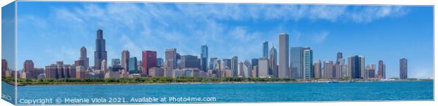 Chicago Skyline | Extreme Panoramic view Canvas Print by Melanie Viola