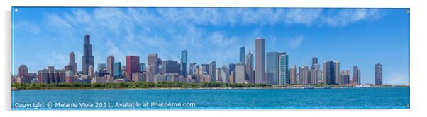 Chicago Skyline | Extreme Panoramic view Acrylic by Melanie Viola