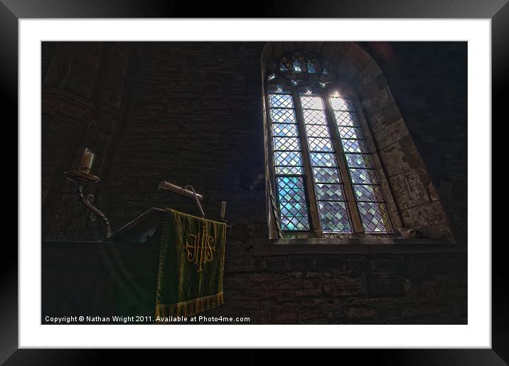 Pulpit All Saints Framed Mounted Print by Nathan Wright