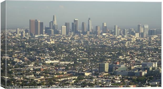 Downtown Los angeles Canvas Print by Daryl Pritchard videos