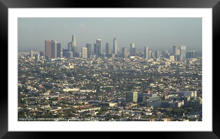 Downtown Los angeles Framed Mounted Print by Daryl Pritchard videos