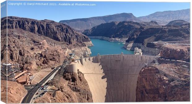 Hoover Dam Canvas Print by Daryl Pritchard videos