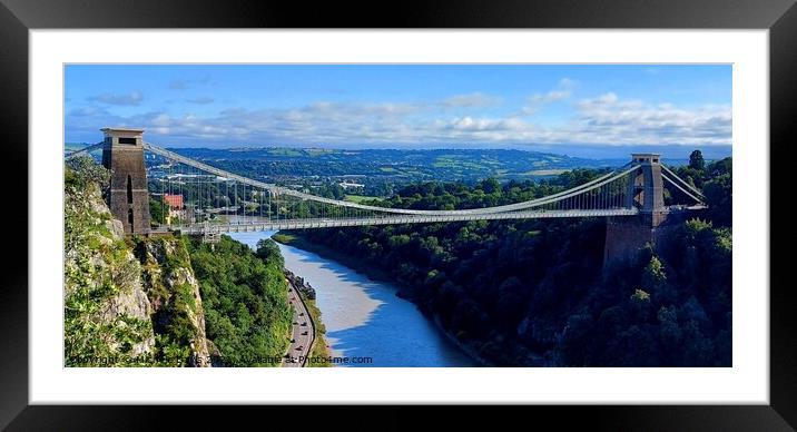 Clifton Suspension Bridge Framed Mounted Print by Michele Davis