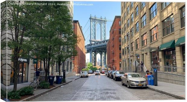 Dumbo New York  Canvas Print by Daryl Pritchard videos