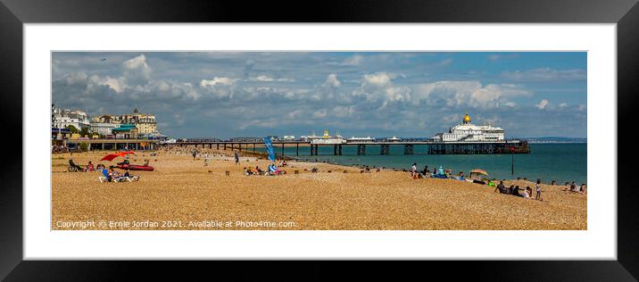 Eastbourne Pier Framed Mounted Print by Ernie Jordan