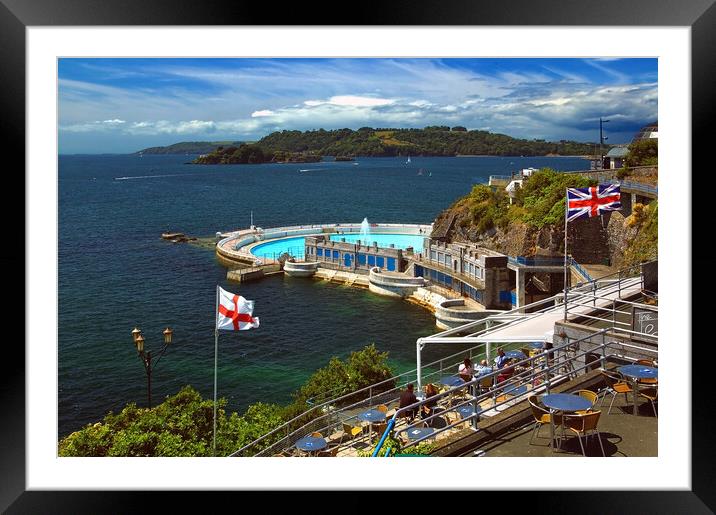 Plymouth Hoe Waterfront Framed Mounted Print by Darren Galpin