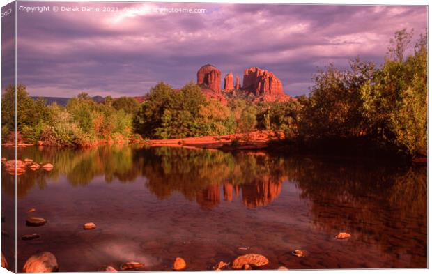 Cathedral Rock Sunset, Sedona Canvas Print by Derek Daniel