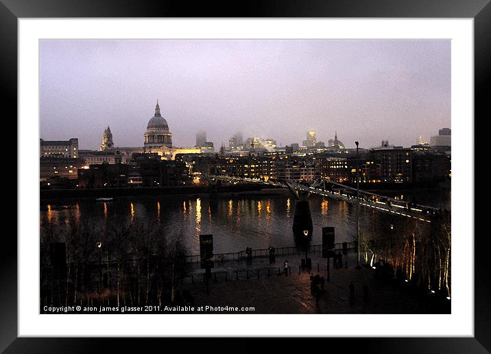 london city life Framed Mounted Print by aron james glasser