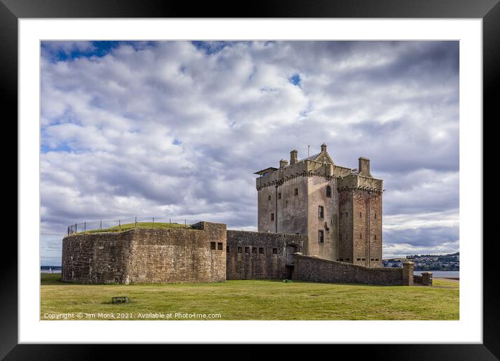 Broughty Castle Framed Mounted Print by Jim Monk