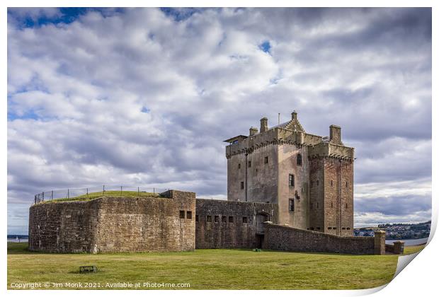 Broughty Castle Print by Jim Monk