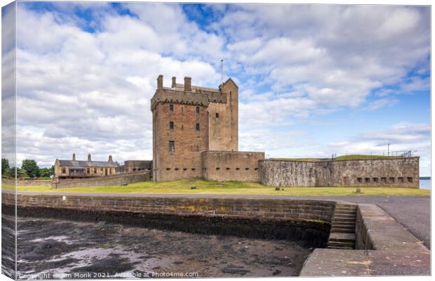 Broughty Castle, Dundee Canvas Print by Jim Monk