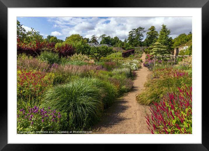 Cambo Gardens, Fife Framed Mounted Print by Jim Monk