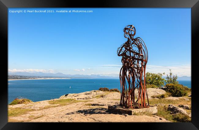 Tin Man Llanbedrog Wales Framed Print by Pearl Bucknall