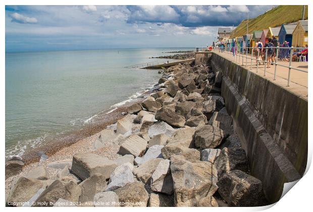 Charismatic Sherringham Seaside Impressions Print by Holly Burgess