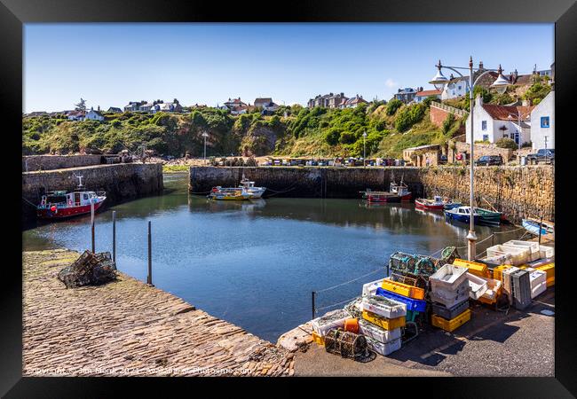 Crail Harbour Framed Print by Jim Monk