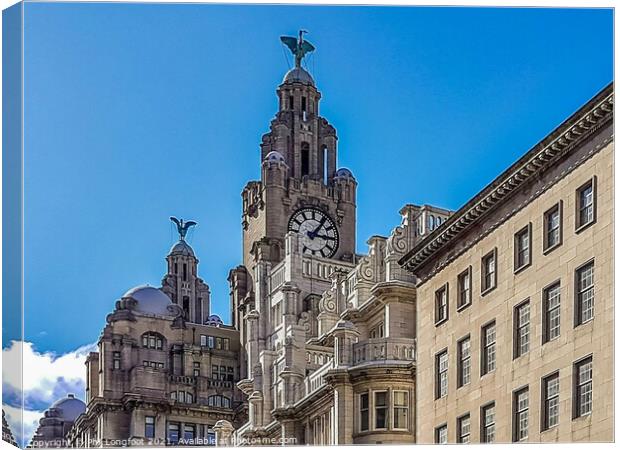 Rooftops of Liverpool Canvas Print by Phil Longfoot