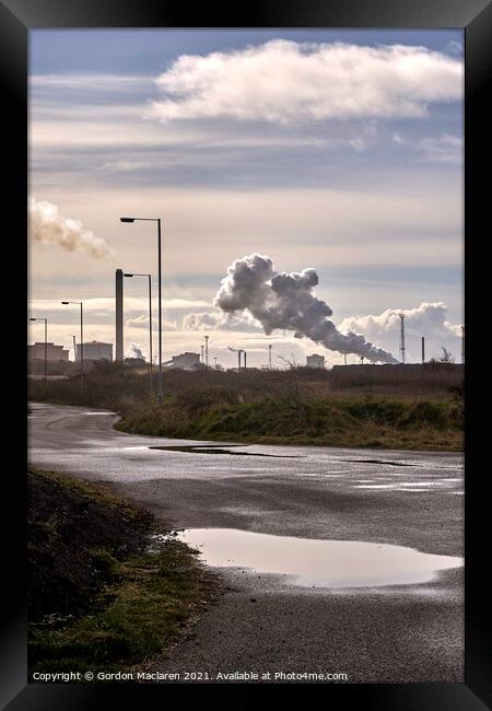 Port Talbot Steelworks, South Wales Framed Print by Gordon Maclaren