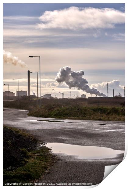 Port Talbot Steelworks, South Wales Print by Gordon Maclaren
