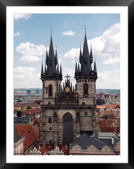 Church of Our Lady Before Tyn in Prague Framed Mounted Print by Dietmar Rauscher
