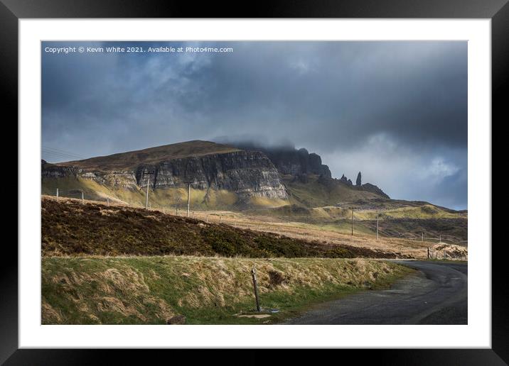 Road to Old Man of Storr Skye Framed Mounted Print by Kevin White