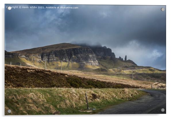 Road to Old Man of Storr Skye Acrylic by Kevin White