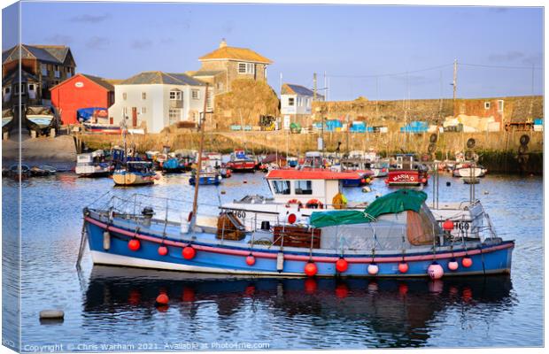Mevagissey boats Canvas Print by Chris Warham