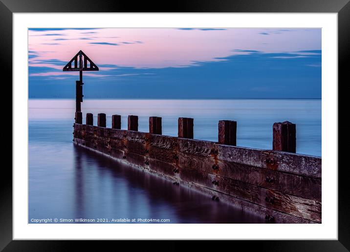North Sea Framed Mounted Print by Simon Wilkinson