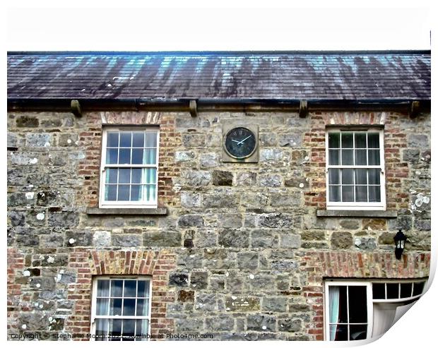 Irish Farm Building Print by Stephanie Moore