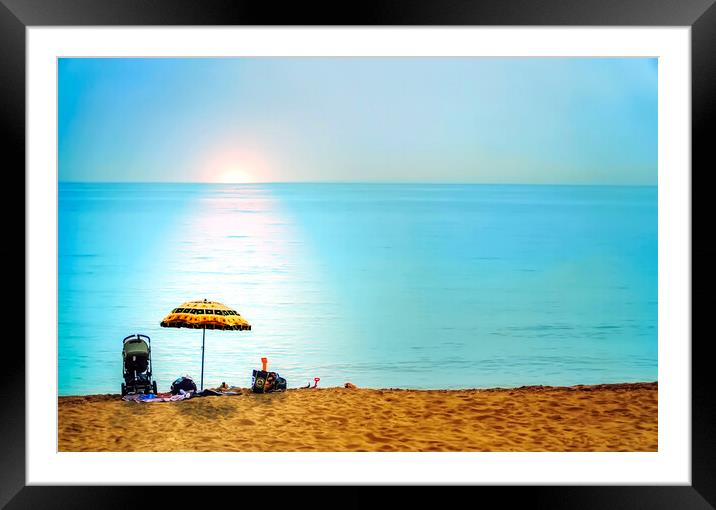 A Day At Broadstairs Beach Framed Mounted Print by Alison Chambers