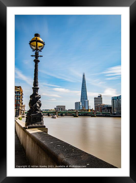 Down by the river Framed Mounted Print by Adrian Rowley