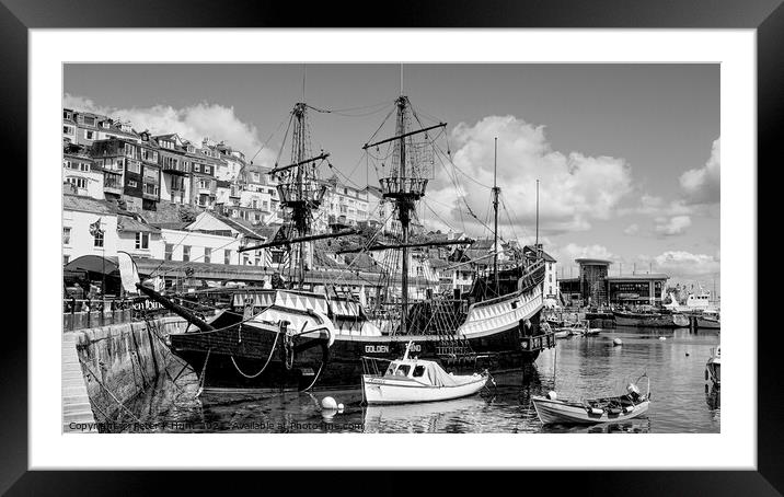 The Golden Hind Brixham  Framed Mounted Print by Peter F Hunt