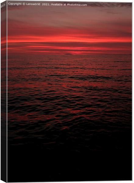 Beautiful sunset in Reykjavik, Iceland Canvas Print by Lensw0rld 