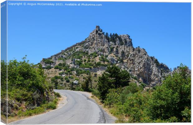 St Hilarion Castle, Northern Cyprus Canvas Print by Angus McComiskey