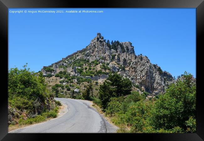St Hilarion Castle, Northern Cyprus Framed Print by Angus McComiskey