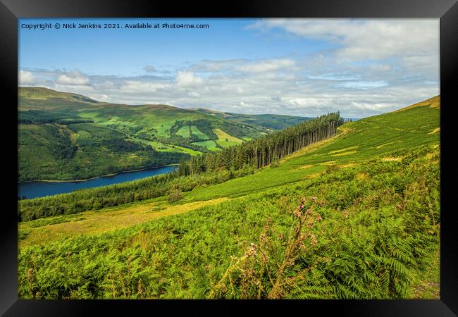 Talybont Valley Brecon Beacons Wales  Framed Print by Nick Jenkins