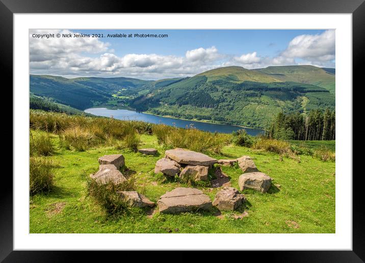 Talybont Valley Brecon Beacons Powys Wales  Framed Mounted Print by Nick Jenkins