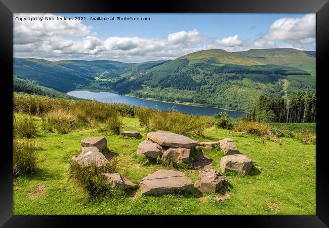 Talybont Valley Brecon Beacons Powys Wales  Framed Print by Nick Jenkins