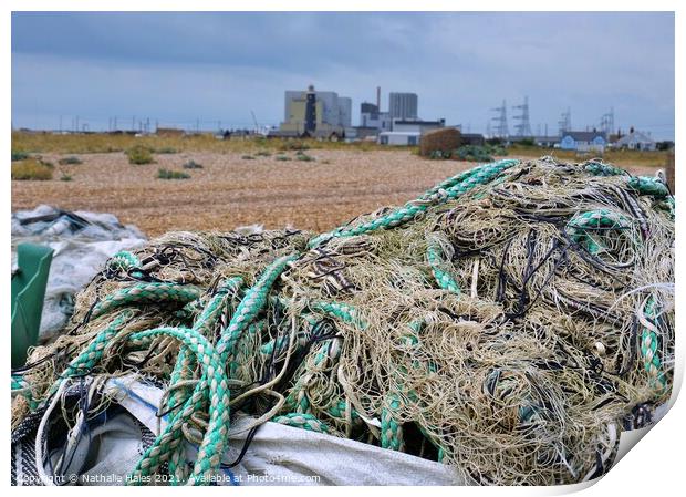 Dungeness Nuclear Power Station Print by Nathalie Hales
